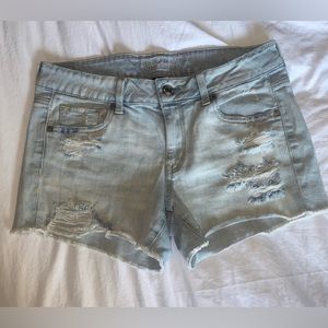 American Eagle Stretch Midi Denim Shorts